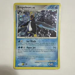 Pokemon TCG Empoleon 4/130 Diamond & Pearl Holo Rare Stage 2 Card 2007 - Image 1