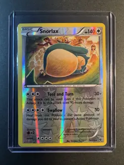 Snorlax - 77/124 - Reverse Holo Rare - XY Fates Collide Pokemon TCG - LP - Image 1