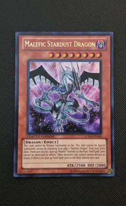 YGO Malefic Stardust Dragon Ultra VLP Shonen Jump Magazine Promos JUMP-EN043 - Image 1