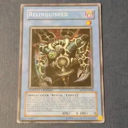 Yu-Gi-Oh! Relinquished MC1-EN003 Secret Rare Limited Ed. LP/MP *FREE SHIPPING* - Image 1