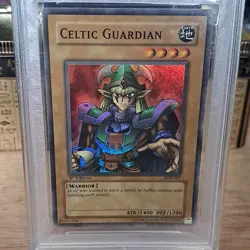 Yu-Gi-Oh! TCG Konami Celtic Guardian LOB-007 Legend of Blue Eyes 1st Ed PSA 9 - Image 4