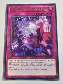 Evil Twin Challenge GEIM-EN021 Rare 1st Edition Yugioh - Image 1