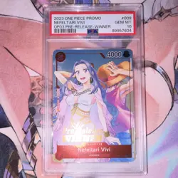 Bandai One Piece Nefeltari Vivi OP03 Winner 009 Promo Foil PSA 10 - Image 1