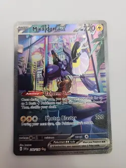 Miraidon ex 244/198 Scarlet & Violet Full Art Ultra Rare Holo Pokemon Card NM - Image 1