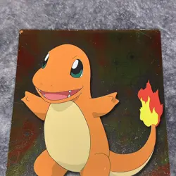 1999 Topps Pokemon T.V. Charmander #4 Blue Logo Holo Rare TCG Card Holographic - Image 4