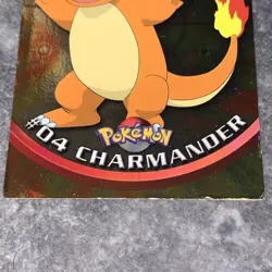1999 Topps Pokemon T.V. Charmander #4 Blue Logo Holo Rare TCG Card Holographic - Image 5