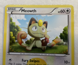 2011 Meowth 102/101 Noble Victories Holo Pokemon Card MP/LP - Image 2