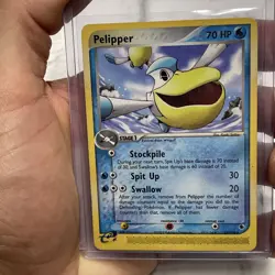 Pelipper 19/109 Regular Rare EX Ruby & Sapphire Pokemon TCG MP/LP Vintage Card - Image 1