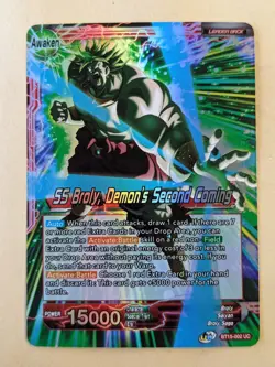SS BROLY, DEMON'S SECOND COMING FOIL-DRAGON BALL SUPER CARD GAME-BT15-002 UN - Image 1