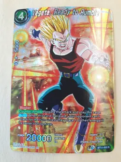 VEGETA, READY TO RUMBLE-DRAGONBALL SUPER CARD GAME-BT11-053 RARE - Image 1