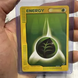 GRASS ENERGY 162/165 Expedition - eREADER - VINTAGE WOTC Pokemon Card 2002 NM/MT - Image 1