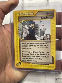 Pokemon Juggler 126/147 TRAINER Aquapolis Set Pokemon Card Uncommon Vintage NM - Image 2