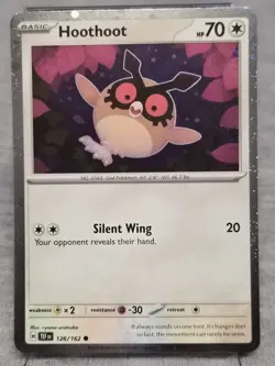 Hoothoot - 126 (Cosmos Holo) 126/162 SV: Scarlet & Violet Promo Cards Holo NM - Image 1