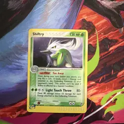 Pokemon TCG Shiftry EX Sandstorm Holo Rare Card 12/100 - Image 1