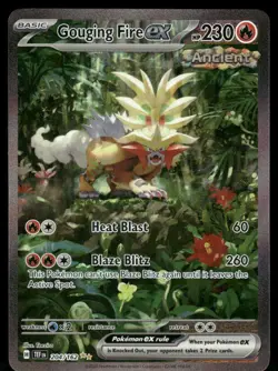 Pokemon Cards Gouging Fire ex 204/162 Temporal Forces NM - Image 1