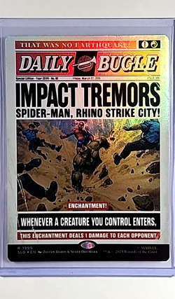 MTG Magic The Gathering Secret Lair Poster Borderless Foil #1999 Impact Tremors - Image 1