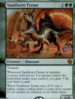 Magic the Gathering MTG - Vaultborn Tyrant FOIL - Lorwyn Eclipsed Promo Pack - Image 1