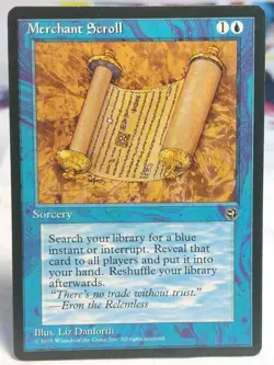 MTG LP English MTG Merchant Scroll Homelands 1995 - Image 1