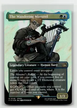 The Wandering Minstrel (Borderless) (Surge Foil) 548 R FINAL FANTASY - Image 1