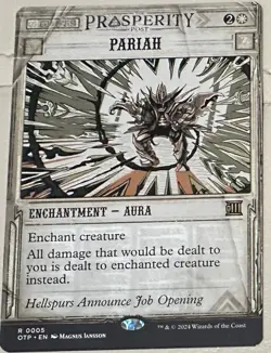 Pariah 2024 0005 OTP Outlaws of Thunder Junction Breaking News Rare MTG (NM) - Image 1