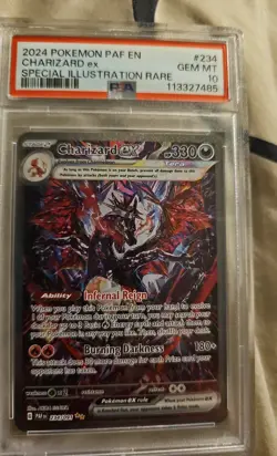 Pokemon TCG Charizard Paldean Fates Charizard ex 234/091 SIR PSA 10 - Image 1