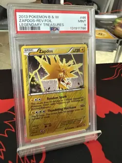 2013 Pokemon B & W Zapdos-Rev.foil Legendary Treasures PSA 9 - Image 2