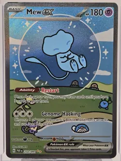Mew ex 232/091 SV: Paldean Fates Holo Bubble Mew Pokemon TCG - LP - Image 2