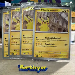 🌍🚚 Pokemon Pikachu at the Natural History Museum Sealed Jumbo Promo SVP x1 - Image 1