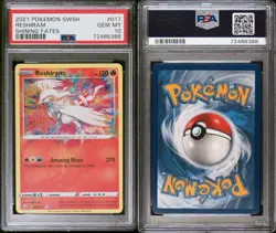 PSA 10 Reshiram Shining Fates Holo Amazing Rare 017/072 Pokemon English Gem - Image 3