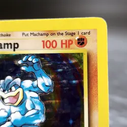 1st Edition Machamp Base Set Holo 8/102 German Machomei WOTC Pokemon NM Vtg - Image 3