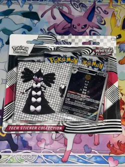 Pokemon Scarlet Violet White Flare Tech Sticker Collection 3 Pack Blister - NEW - Image 1