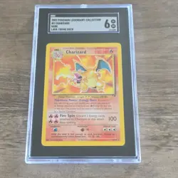 Pokemon Legendary Collection Charizard Lava Theme Deck Rare SGC 6 3/110 2002 - Image 1