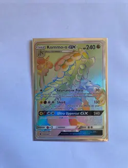 Pokemon TCG - Kommo o GX Rainbow Rare - #159 - Guardians Rising - NM - Image 1
