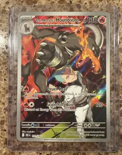 Pokemon TCG Team Rocket's Houndoom Illustration Rare Destined Rivals 191/182 - Image 1