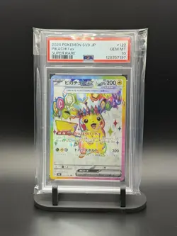 PSA 10 Pikachu ex SR Pokemon Card 122/106 Super Electric Breaker sv8 Japanese JP - Image 1