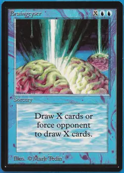 Braingeyser Beta MINT (Rare Blue Reserved List MTG Magic Card) (487829) ABUGames - Image 1