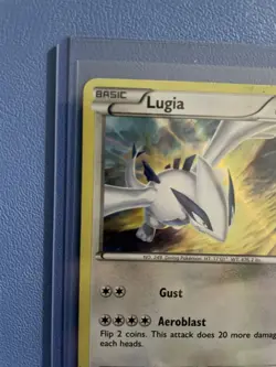 Lugia XY156 Holo Black Star Promo Pokemon Card - Moderately Played - Image 2
