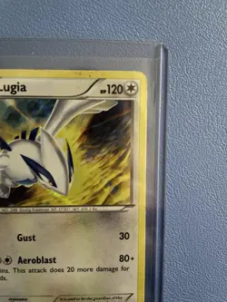 Lugia XY156 Holo Black Star Promo Pokemon Card - Moderately Played - Image 3