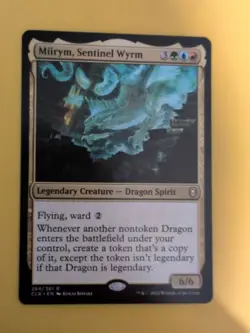 Miirym, Sentinel Wyrm. Dragon Spirit. CLB Magic the Gathering Card. - Image 2
