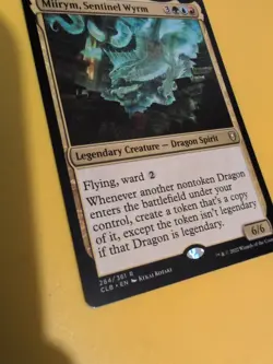 Miirym, Sentinel Wyrm. Dragon Spirit. CLB Magic the Gathering Card. - Image 5
