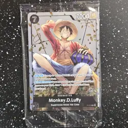Monkey.D.Luffy (Tin Pack Set Vol. 2) P-075 One Piece Promo Card Sealed Mint - Image 1
