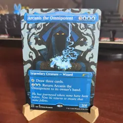 MTG: Arcanis the Omnipotent BORDERLESS #498, NM Secret Lair Drop Creature Card!! - Image 1