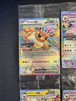Prismatic Evolutions Surprise Box Sealed Stamped EX Promo Cards Complete Set 9/9 - Image 2