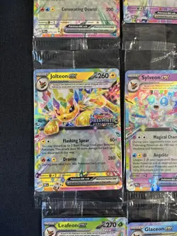 Prismatic Evolutions Surprise Box Sealed Stamped EX Promo Cards Complete Set 9/9 - Image 5