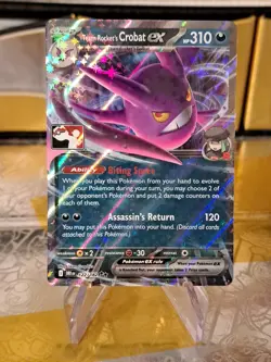 Team Rocket's Crobat Ex Pokemon Prize Pack Series 8 Promo Pokemon Card NM/LP - Image 1