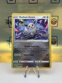 Pokemon TCG Radiant Eevee SWSH230 Sword & Shield Promo Card in NM Condition - Image 1