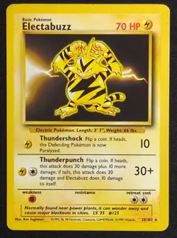 Electabuzz 20/102 Base Set Pokemon Card - Image 1