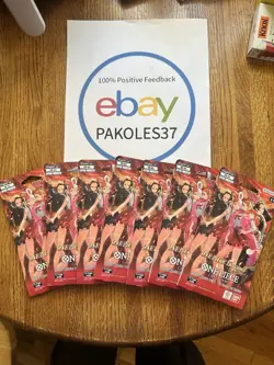 One Piece Heroines Edition EB-03 Extra Booster Pack Lot Of 7 Bandai Card Game - Image 1