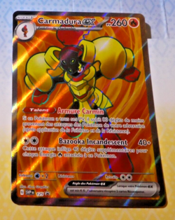 Pokemon Flammes Obsidiennes Card Holo Carte Carmadura EX promo 125 SVP FR Mint - Image 1