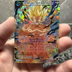 SS SON GOKU SPIRIT BOMB ABSORBED BT19-008 SPR Fighters Ambition NM Card DBS CCG - Image 1